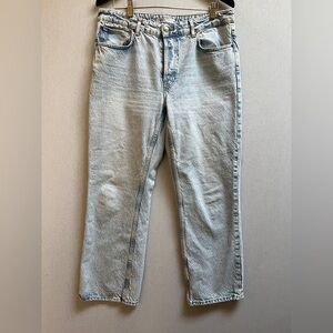 ZaraLight Wash Straight Leg Jeans Sz 12